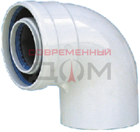 Колено коаксиальное стартовое 90* 60/100